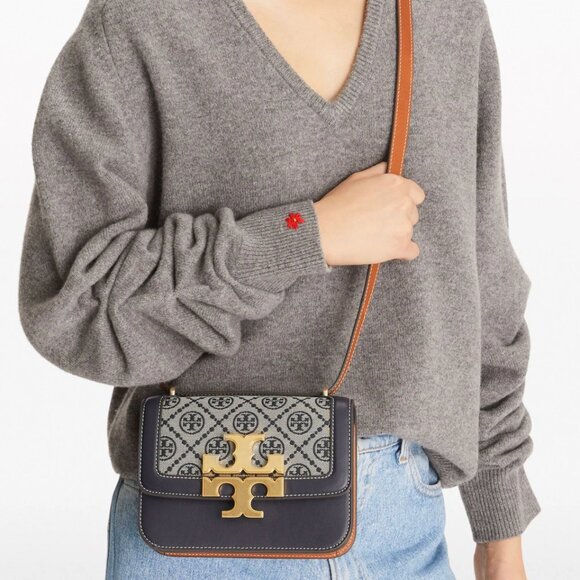 Tory Burch Eleanor logo-plaque crossbody bag - Picture 2 of 11